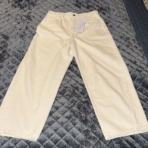 🔥🔥LE’ AL.X Ecru High Rise Barrel Leg Jeans sz 32